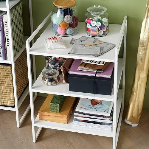 IKEA 上置き ホワイト シェルフ イケア（IKEA） オープンシェルフ ホワイト すき間家具 シェルフ