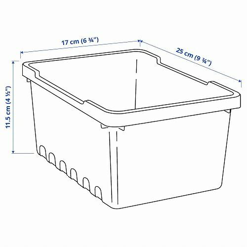 イケア（IKEA） 収納ボックス ブラック25x17x12cm 4L m60440765
