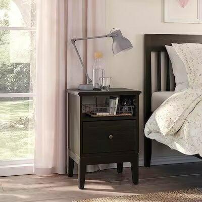IKEA サイドテーブル ダークブラウン イケア（IKEA） サイドテーブル ダークブラウン ステイン仕上げ