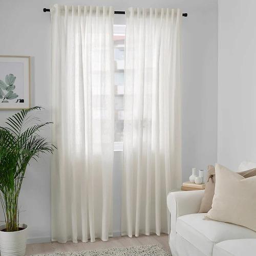 イケア（IKEA） カーテン1組 ホワイト 白 145x250cm m60466717 DYTAG