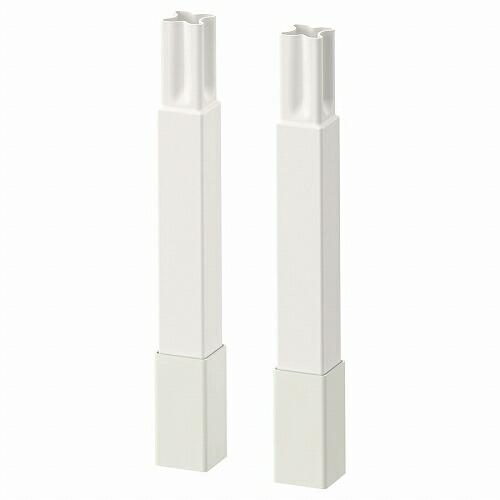 イケア（IKEA） 脚 フレーム用 ホワイト白 12.5cm 2ピース m60481548