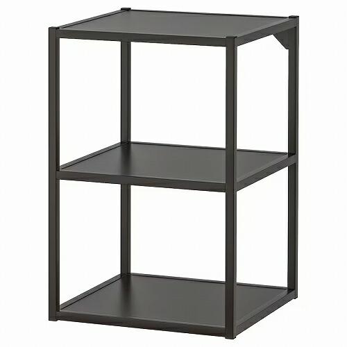 イケア（IKEA） ベースフレーム 棚板付き チャコール 40x40x60cm