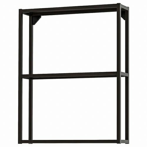 イケア（IKEA） ウォールフレーム 棚板付き チャコール 60x15x75cm