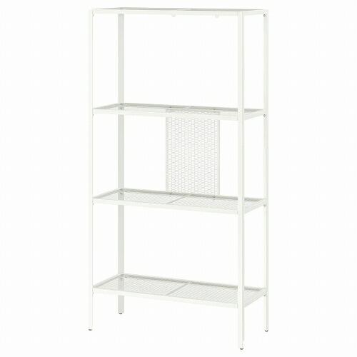 イケア（IKEA） シェルフユニット メタル ホワイト 60x25x116cm