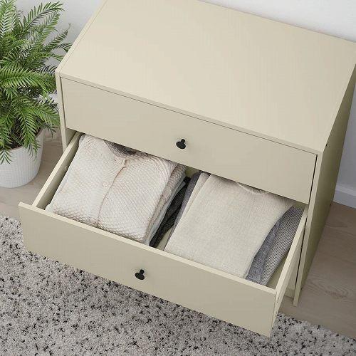 値下げしました(〜9/23) IKEA チェスト 引出し イケア（IKEA） チェスト（引き出し×3） ライトベージュ 69x67cm