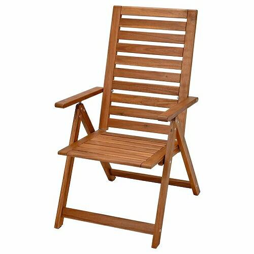イケア（IKEA） リクライニングチェア 屋外用 折りたたみ式 ライト