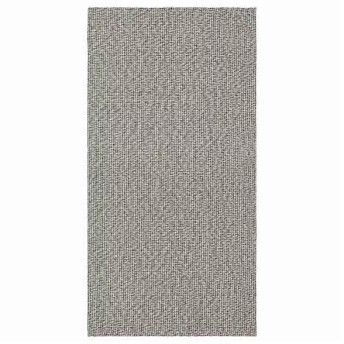 イケア（IKEA） ラグ 平織り ブラック ナチュラル 80x150cm m60528881