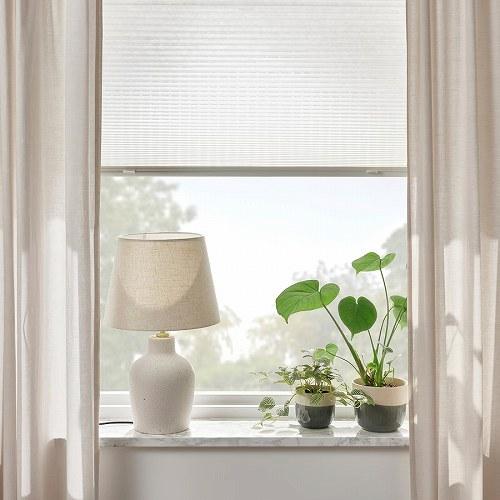 イケア（IKEA） プリーツブラインド ホワイト トップダウン ボトム