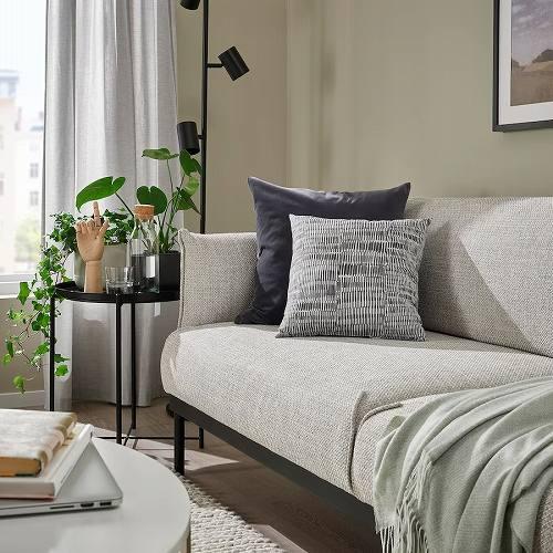 イケア（IKEA） クッション グレー 40x40cm m60548370 JORDKASTANJ