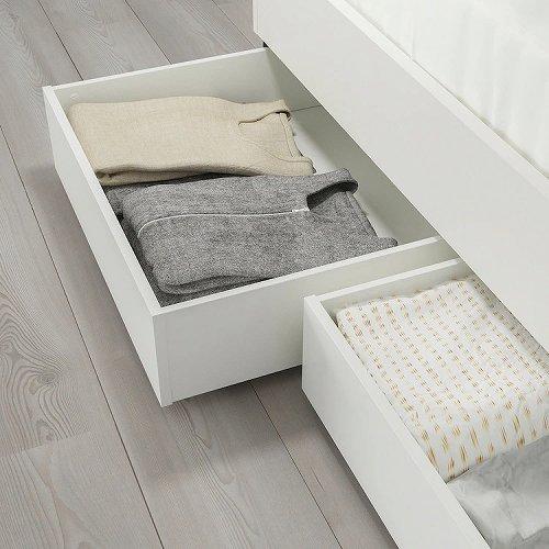 【直接値引あり】IKEA ベッド下収納ケース イケア（IKEA） ベッド下収納ボックス ホワイト 63x62cm m60556039
