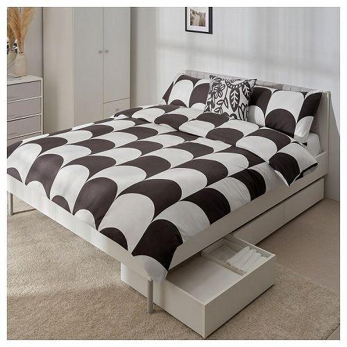 イケア（IKEA） ベッド下収納ボックス ホワイト 63x62cm m60556039 