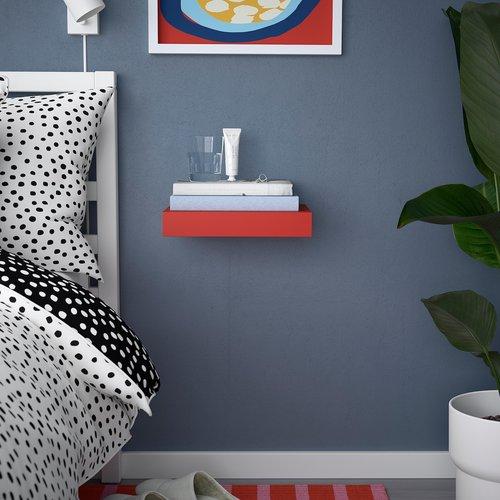 イケア（IKEA） ウォールシェルフ レッド 30x26cm m60595559 LACK