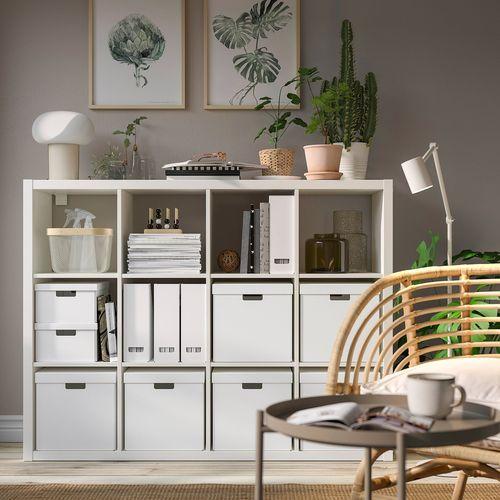 イケア（IKEA） 収納ボックス ふた付き ホワイト 32×35×31cm m60596926