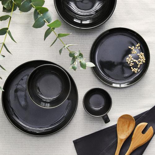 イケア（IKEA） 深皿 ダークグレー 21cm m60596988 GLADELIG