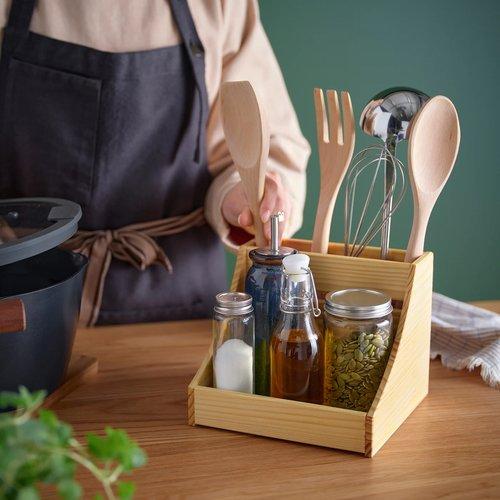 イケア（IKEA） キッチンカウンタートップオーガナイザー 木製