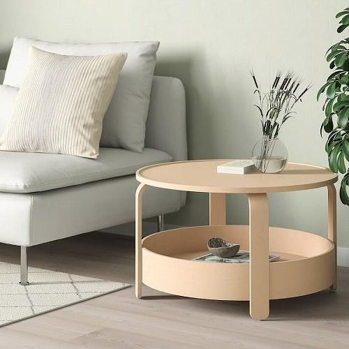 イケア（IKEA） コーヒーテーブル バーチ材突き板 70cm m70449402