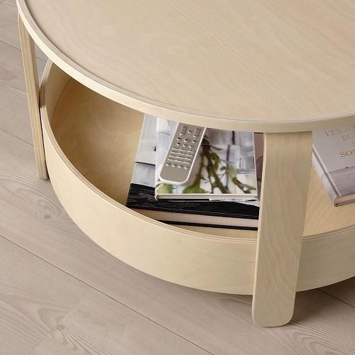 イケア（IKEA） コーヒーテーブル バーチ材突き板 70cm m70449402