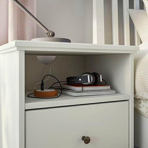 【美品】IKEAキャビネットとサイドテーブルセット HATTÅSEN ハットーセン サイドテーブル/シェルフユニット, ホワイト - IKEA
