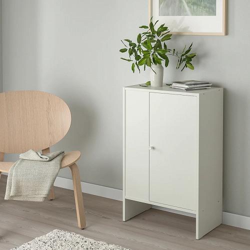 イケア（IKEA） キャビネット 扉付 ホワイト 50x30x80cm m70483882