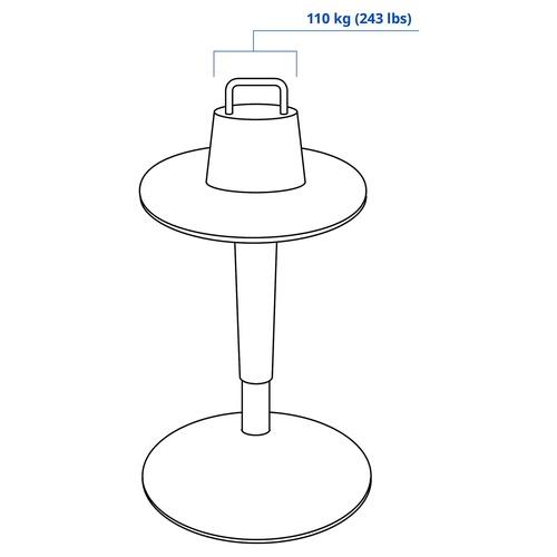 IKEA イケア スタンディングサポート  ブラック黒/ヴィースレ ダークグレー m70491896 NILSERIK ニルスエリク_3