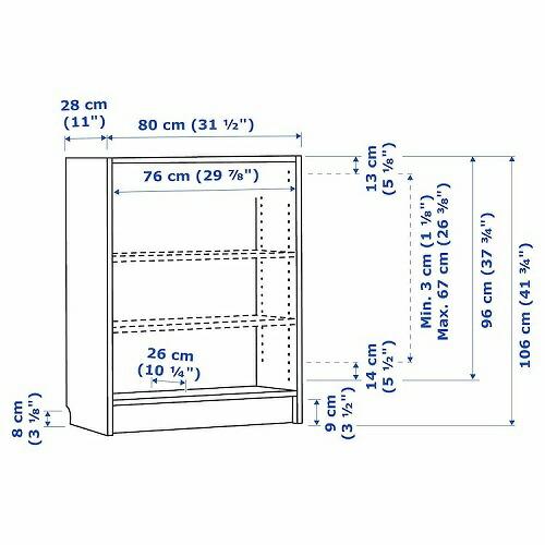 イケア（IKEA） 本棚 ホワイト 白 80x28x106cm m70522044 BILLY ビリー