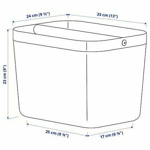 IKEA イケア バスケット 仕切り付き 33x24x23cm m70530398 RISATORP リーサトルプ｜clair-kobe｜06