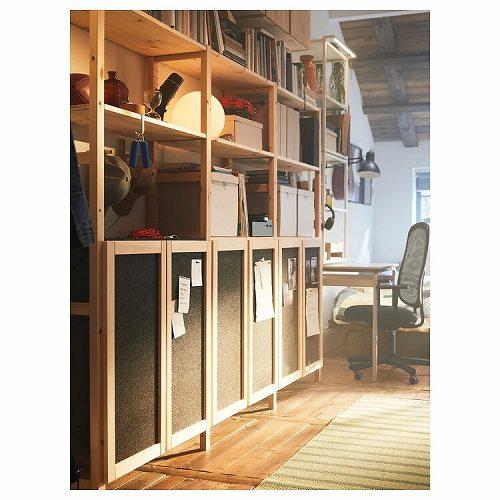 イケア（IKEA） 扉 ダークグレー フェルト 42x83cm 2ピース m70534565