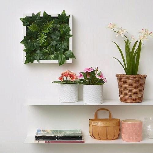 イケア（IKEA） アートプラント 壁取り付け型 室内 屋外用 グリーン
