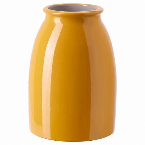 イケア（IKEA） 花瓶 ブライトイエロー 21cm m70559551 KOPPARBJORK