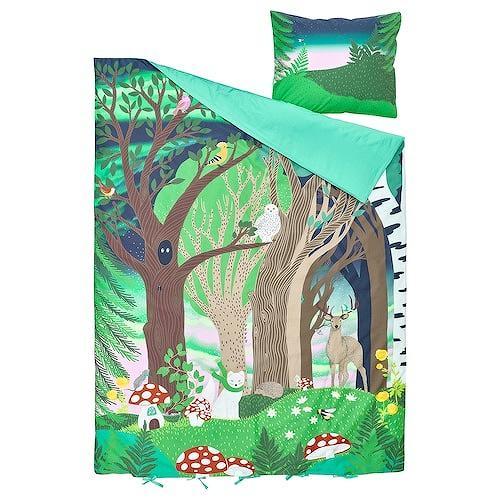 イケア（IKEA） スコグスデューヴァ 掛け布団カバーシングル150x200cm