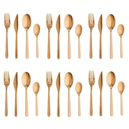 未開封 IKEA フォルヌフト カトラリー ローズゴールドカラー　訳あり3点 イケア（IKEA） カトラリー24点セット ローズゴールドカラー m70581967