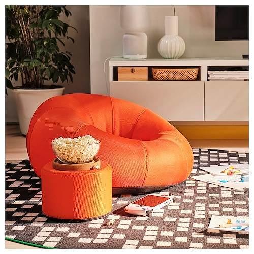 IKEA/イケア　ハーヴベリ オットマン　セット販売のみ HAVBERG ハーヴベリ オットマン, グラン/ボームスタード ゴールデン