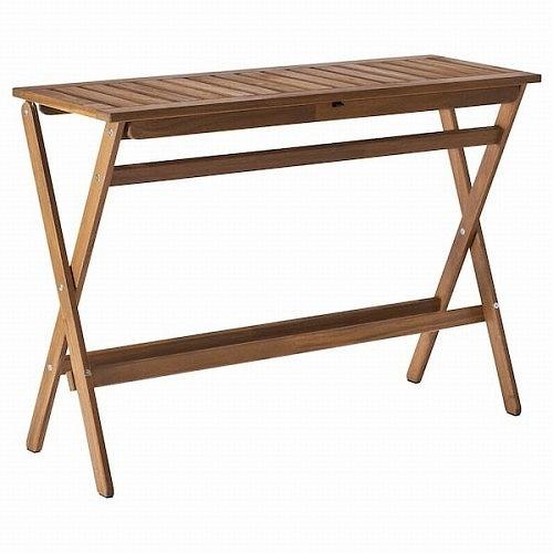 イケア（IKEA） 折りたたみテーブル ライトブラウンステイン 108x37cm