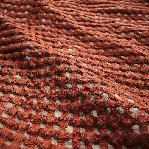 マルチカバー cotton 100% dark red イケア（IKEA） マルチカバー レッドブラウン ベージュ シングル