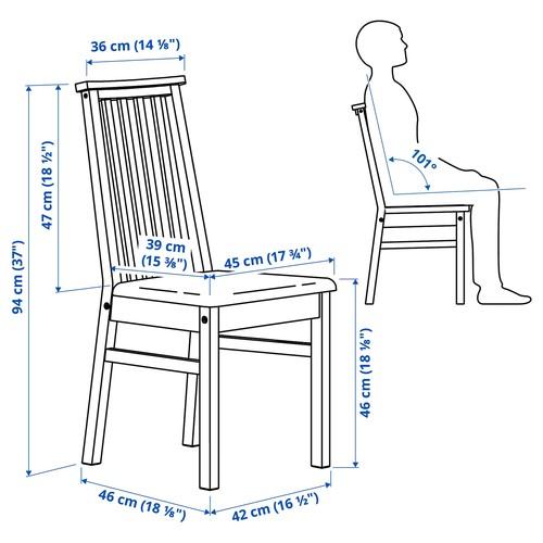 イケア（IKEA） チェア ブラック/ボームスタード ブラック m70600800