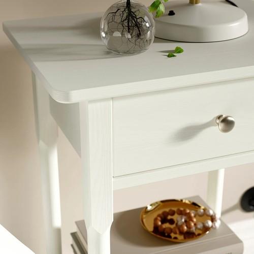 イケア（IKEA） ベッドサイドテーブル ホワイト 50x 37x76cm m70601606