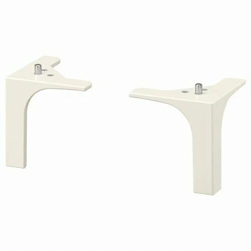 イケア（IKEA） 脚 ホワイト 2ピース m80293594 NANNARP ナンナルプ