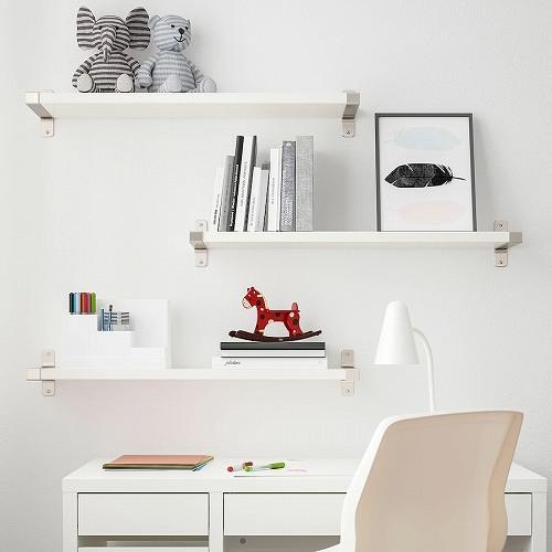イケア（IKEA） 棚板 ホワイト白 80x20cm m80430510 BERGSHULT