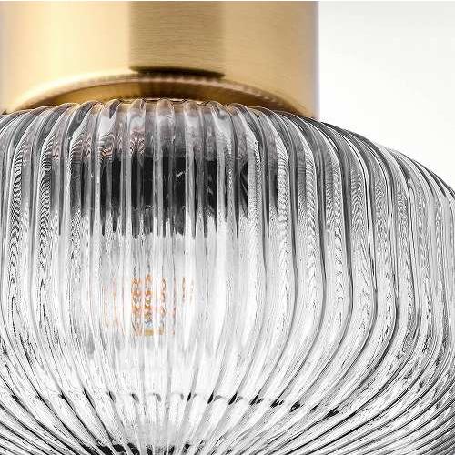 IKEA 調光調色シーリングライト　定価27000円 イケア（IKEA） シーリングランプ 真ちゅう グレークリアガラス 27cm