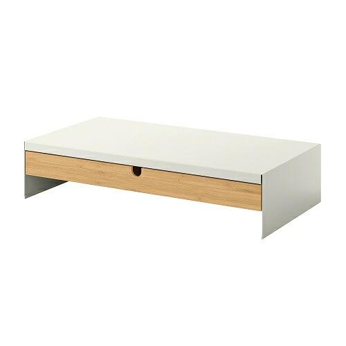イケア（IKEA） モニタースタンド 引き出し付き ホワイト m80474783