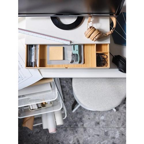 イケア（IKEA） モニタースタンド 引き出し付き ホワイト m80474783
