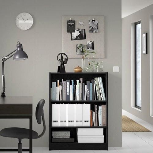 GNEDBY グネドビー　Billy 本棚　CDラック　完成品　BILLY 黒 イケア（IKEA） 本棚 ブラック オーク調 80x28x106cm m80477338 BILLY