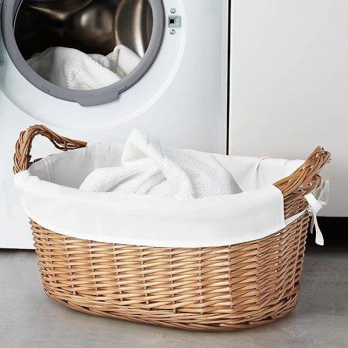 IKEA イケア ランドリーバスケット ハンドメイド バッコヤナギ 40L m80512619 TOLKNING トルクニング_1