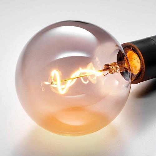 イケア（IKEA） LED電球 E26 140ルーメン 球形 グレークリアガラス