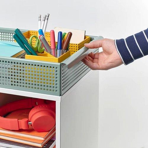 IKEA イケア ワゴン ホワイト グレーグリーン 54x33cm m80517004 OVNING オーヴニング カート_3