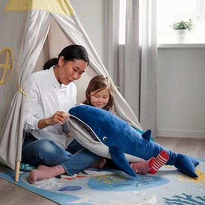 IKEA イケア ソフトトイ クジラ 100cm m80522114 BLAVINGAD ブローヴィンガード｜clair-kobe｜05