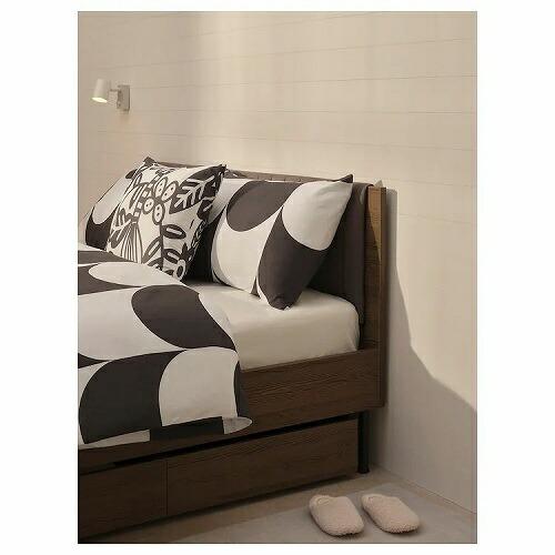イケア（IKEA） ベッド下収納ボックス ブラウン 63x62cm m80556043