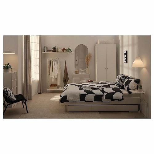 イケア（IKEA） サイドテーブル ホワイト 白 42x30cm m80556062