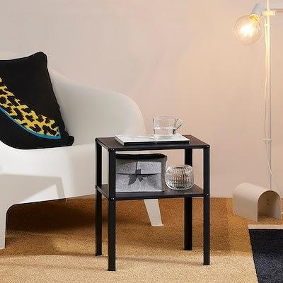 IKEA サイドテーブル　収納ラック イケア（IKEA） サイドテーブル ブラック 37x28cm m80576319 KNARREVIK