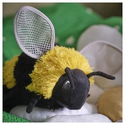 イケア（IKEA） ぬいぐるみ マルハナバチ ブラック イエロー 21cm